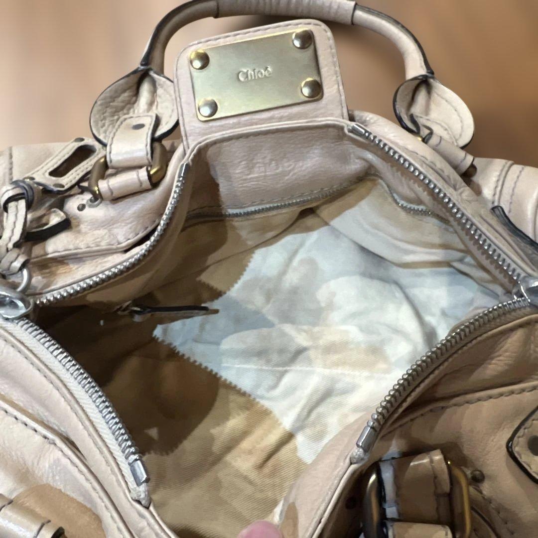 クロエ　chloe パディントン カデナレザートートバッグ ショルダー ベージュ