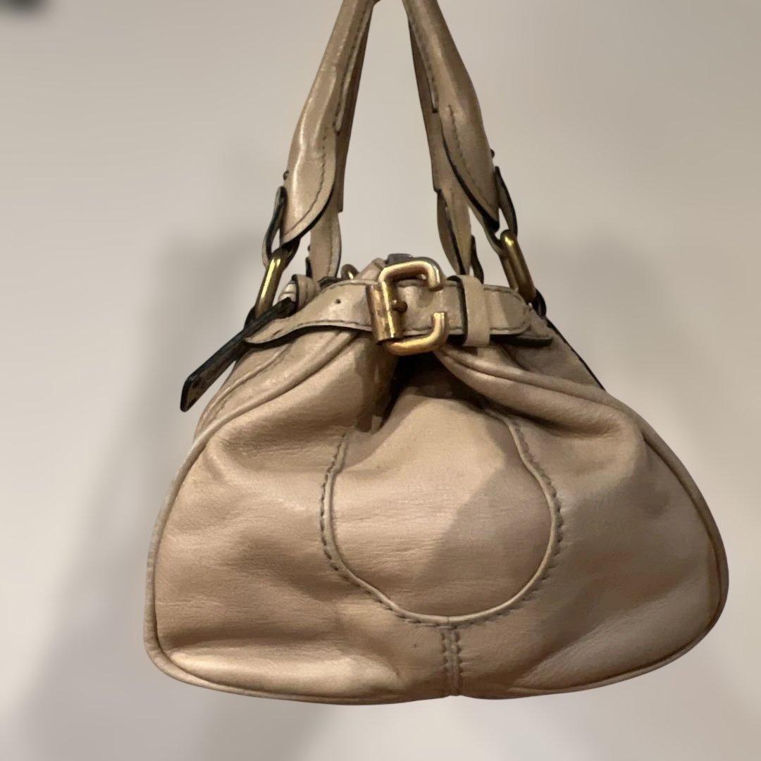 クロエ　chloe パディントン カデナレザートートバッグ ショルダー ベージュ