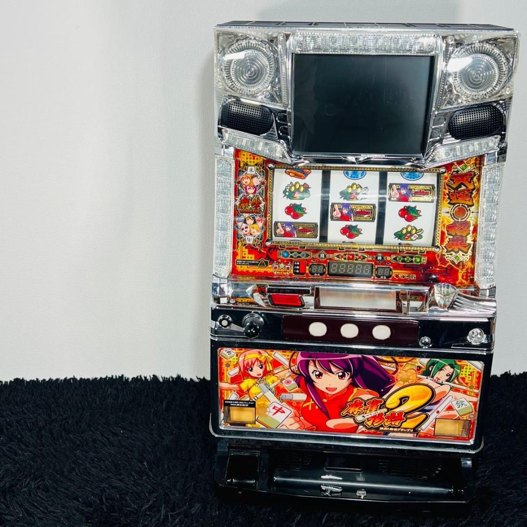 オリンピア 麻雀物語2 スロット 実機 5号機 白ロム付き 家スロ パチスロ実機