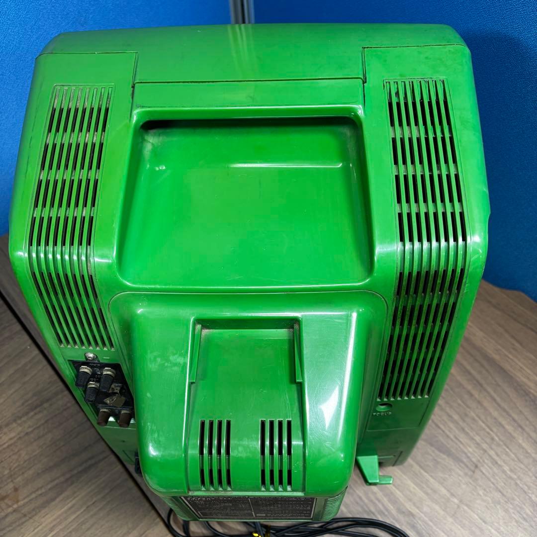 ナショナルカラーテレビ TH11- S11 緑 1976年製 昭和レトロ