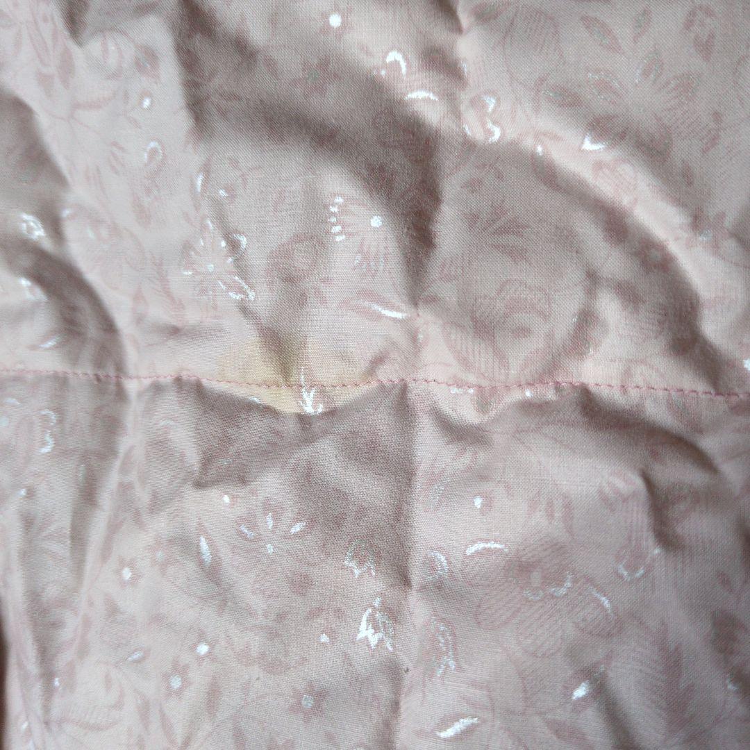 羽毛布団 花柄淡いピンク掛け布団