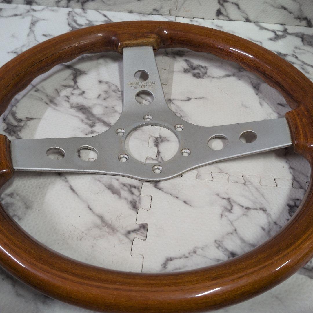 O.B.A ウッドステアリング　当時物