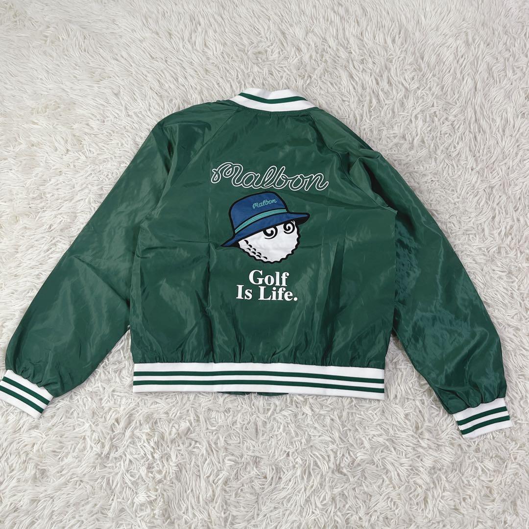希少 美品 MALBON GOLF マルボンゴルフ スタジアムジャケット Ｌ