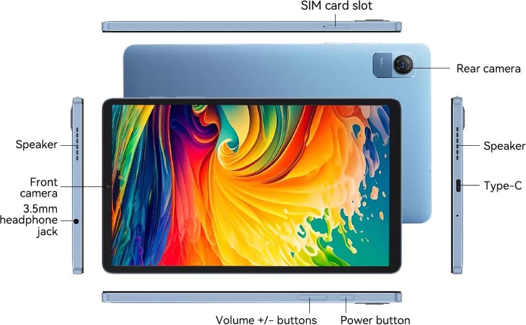 【新品】Android15 8インチタブレット Wi-Fi 8GB+128GB