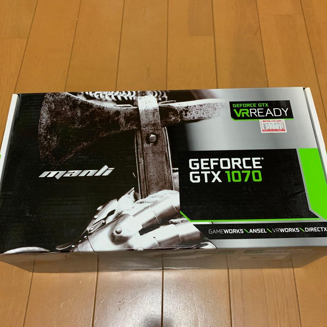 グラフィックボード・グラボ・ビデオカード Manli GeForce GTX1070 With Twin Cooler