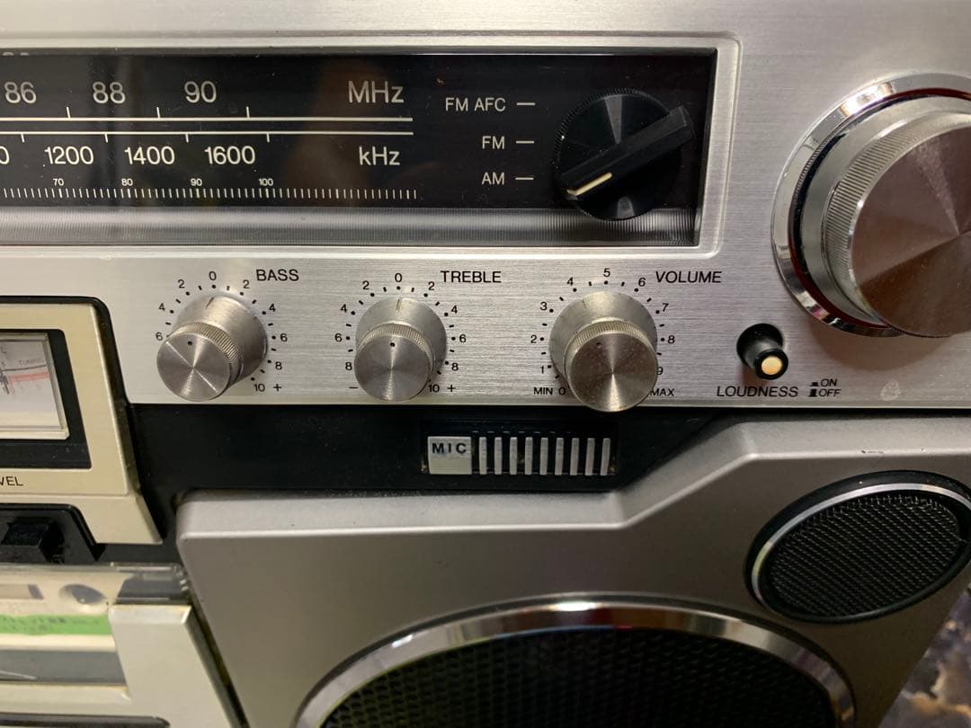 美品希少AIWAラジカセ CS-80 昭和レトロ ラジカセ 中古動作品