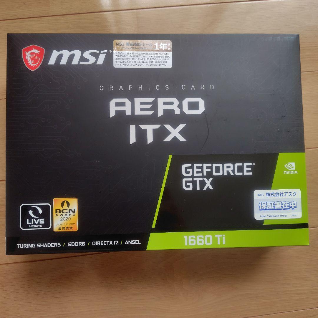 MSI AERO ITX GeForce GTX 1660 Ti ジャンク品
