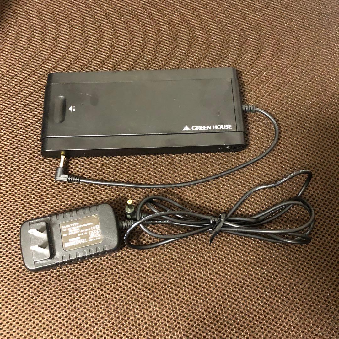 グリーンハウス　ポータブルブルーレイプレーヤー　GH-PBD10CT-BK