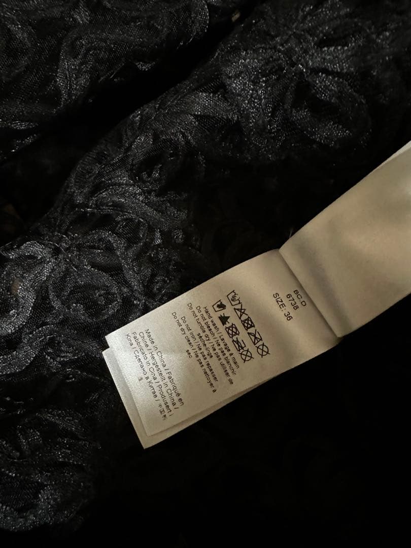 トップス 2024SSGANNI RIBBONTULLERAGLAN SHIRT