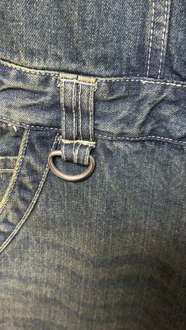 アケリコ オールインワン デニム ワンウォッシュ used加工　未使用タグ付き