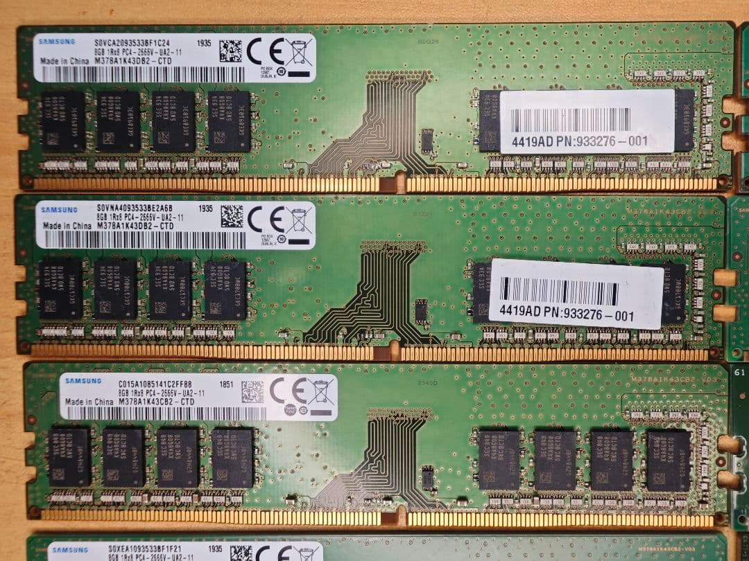 ネ*コ様 メモリ 8GB 8枚 16GB 1枚