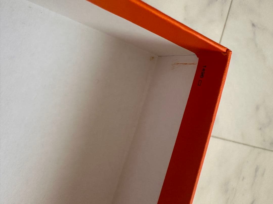 HERMES 空箱 ケリー28 オレンジ ボックス　1496
