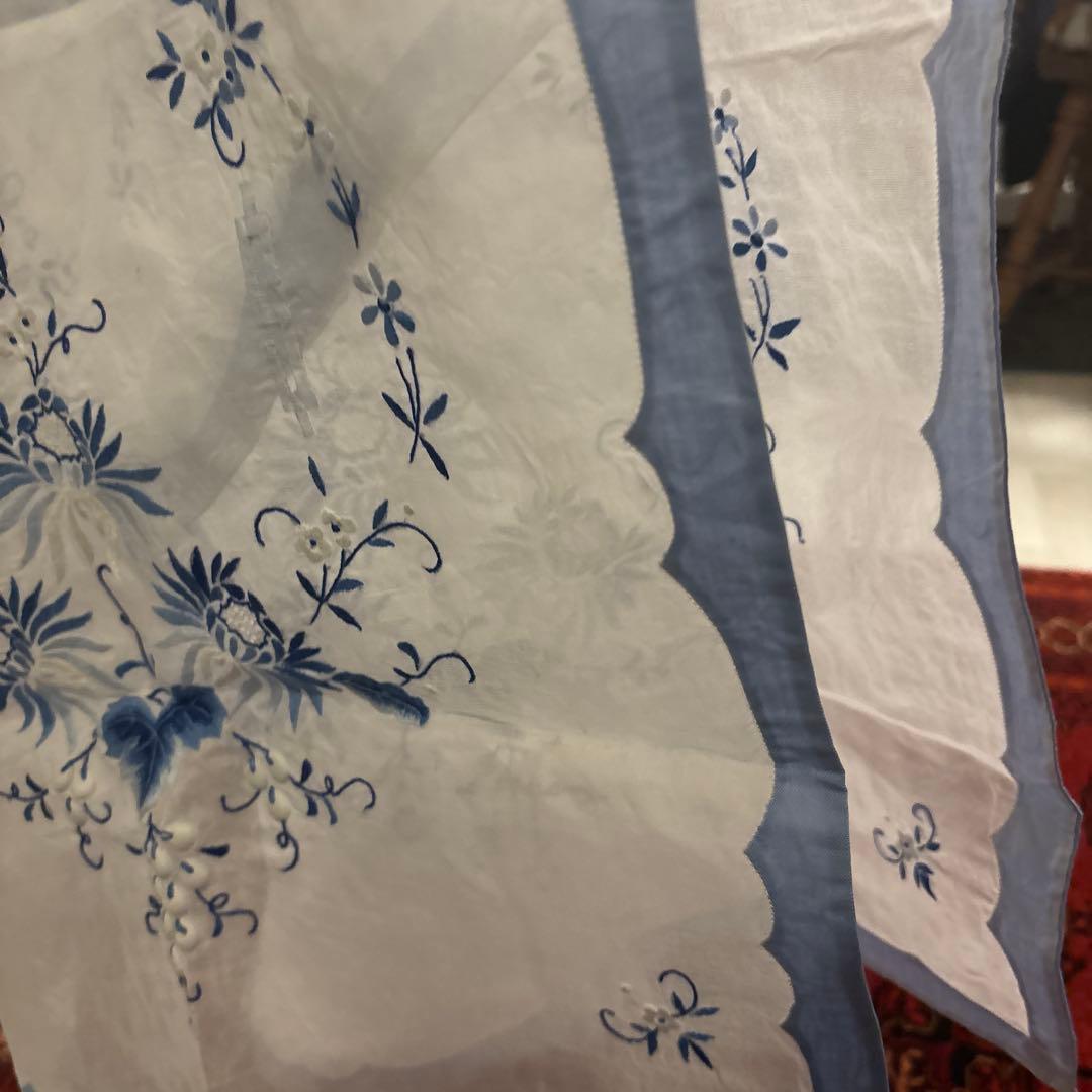 汕頭　スワトウ　オーガンジー　テーブルセンター