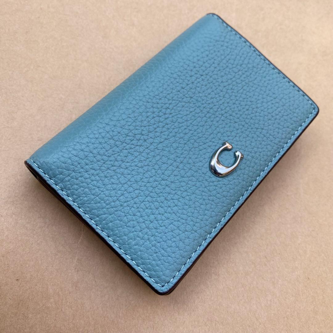 カードケース　定期入れ　名刺入れ　アクア