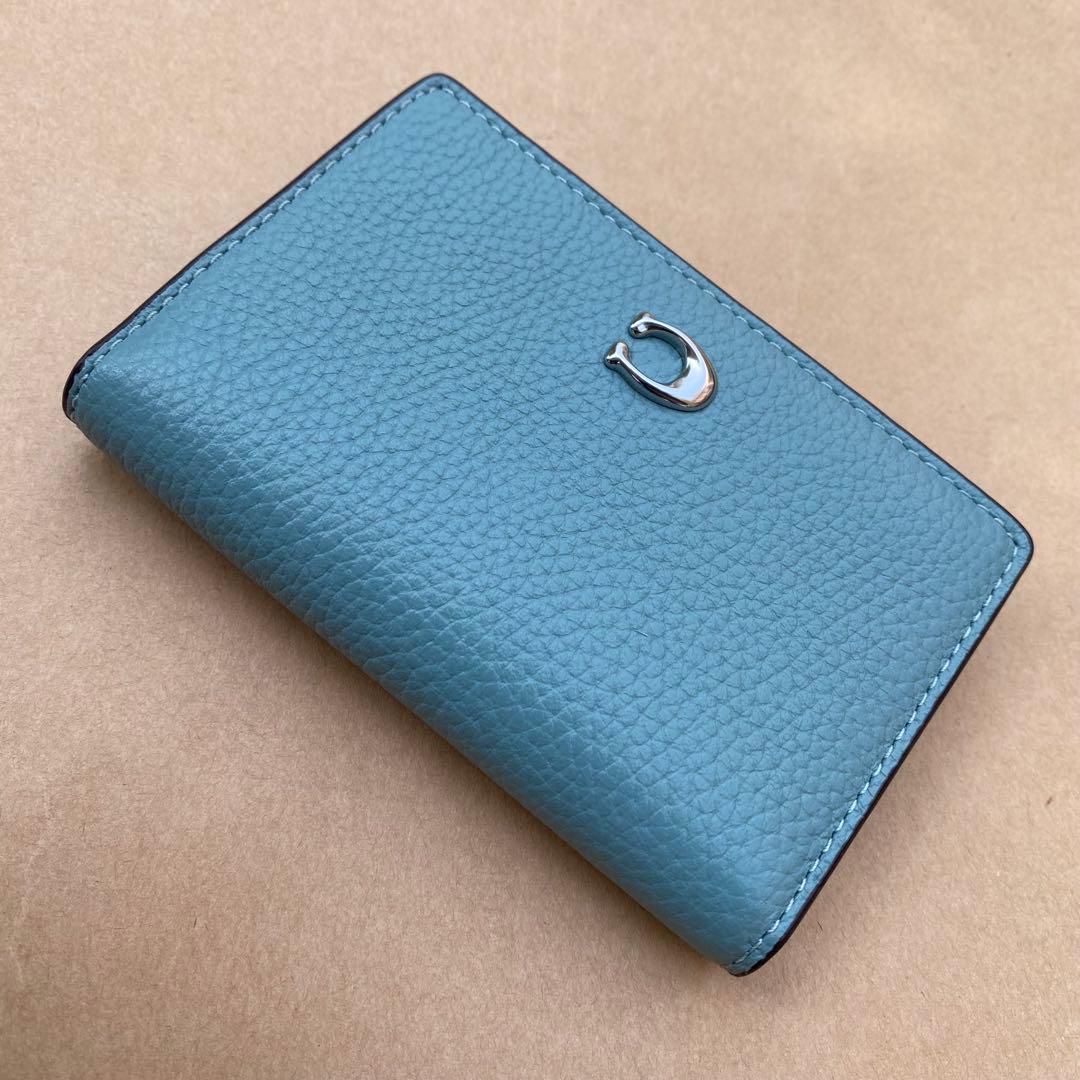 カードケース　定期入れ　名刺入れ　アクア