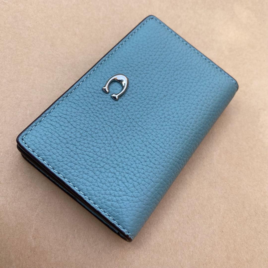 カードケース　定期入れ　名刺入れ　アクア
