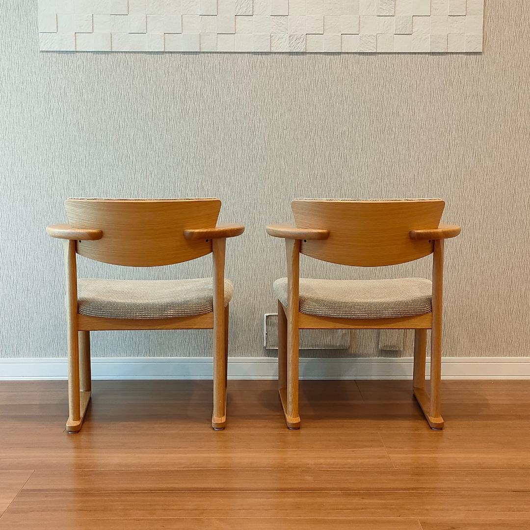 美品　INOUE Associates　アームチェア　中座椅子　2脚セット