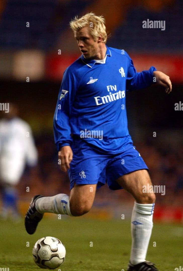 02-03 チェルシー　グジョンセン　アンブロオフィシャル　長袖ユニフォーム