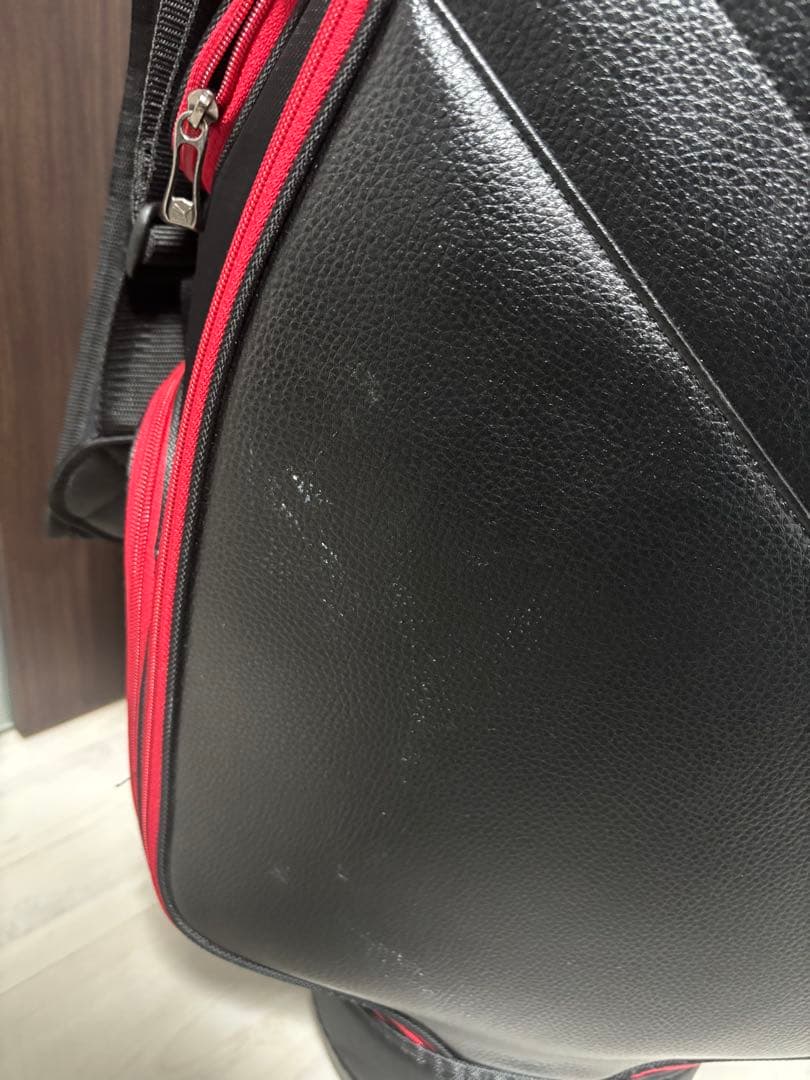 【中古】PUMA キャディバッグ 黒/赤