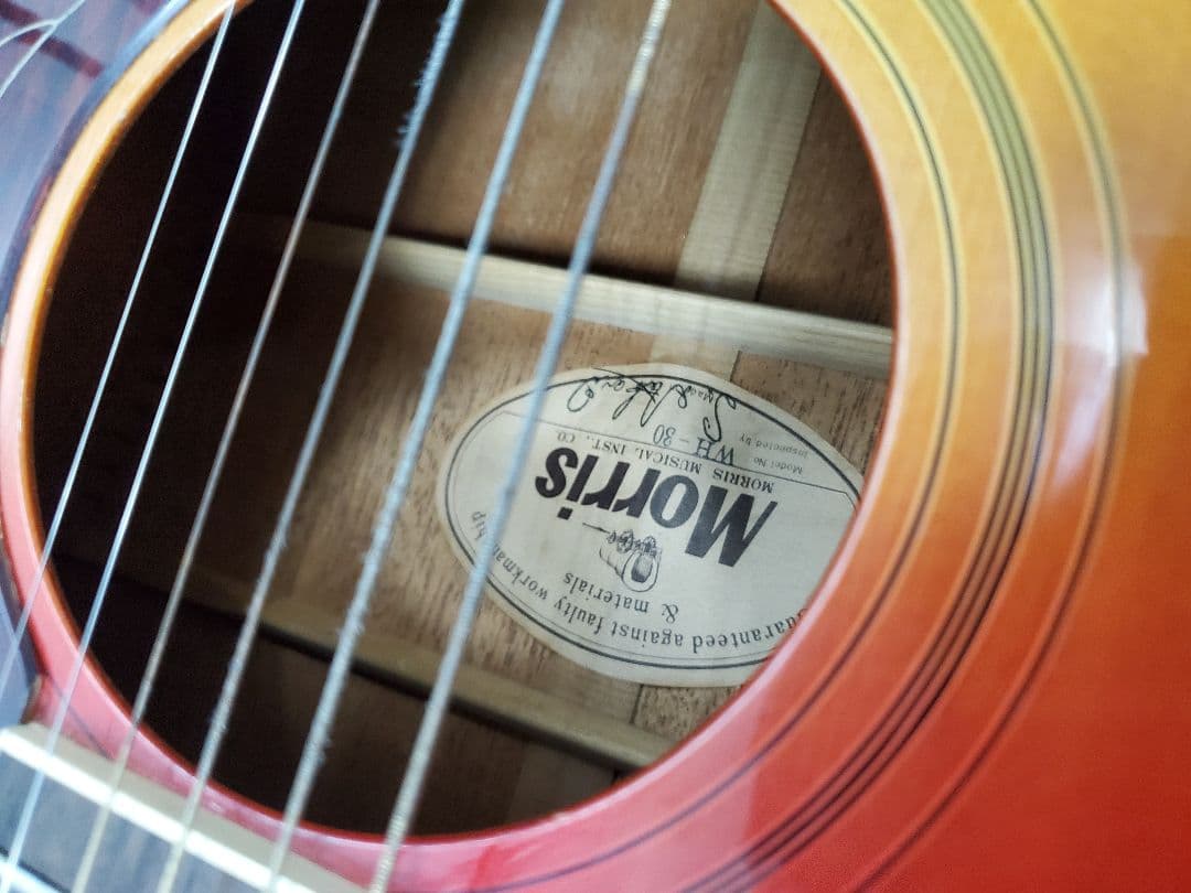 MorrisWH30 アコースティックギター ハミングバードタイプ サンバースト