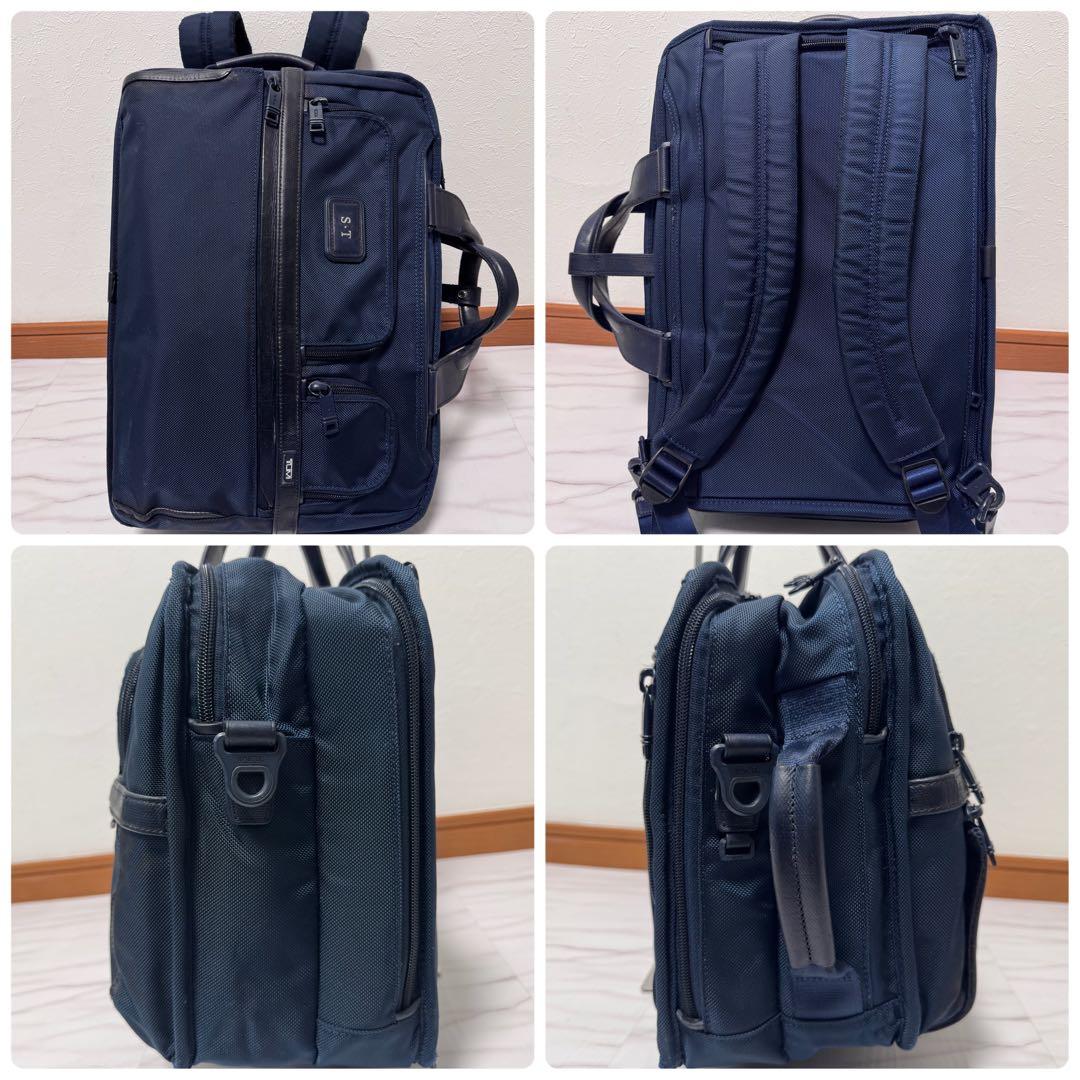 シップス別注✨トゥミ 3way アルファ3 ビジネスバッグ リュック 紺 PC