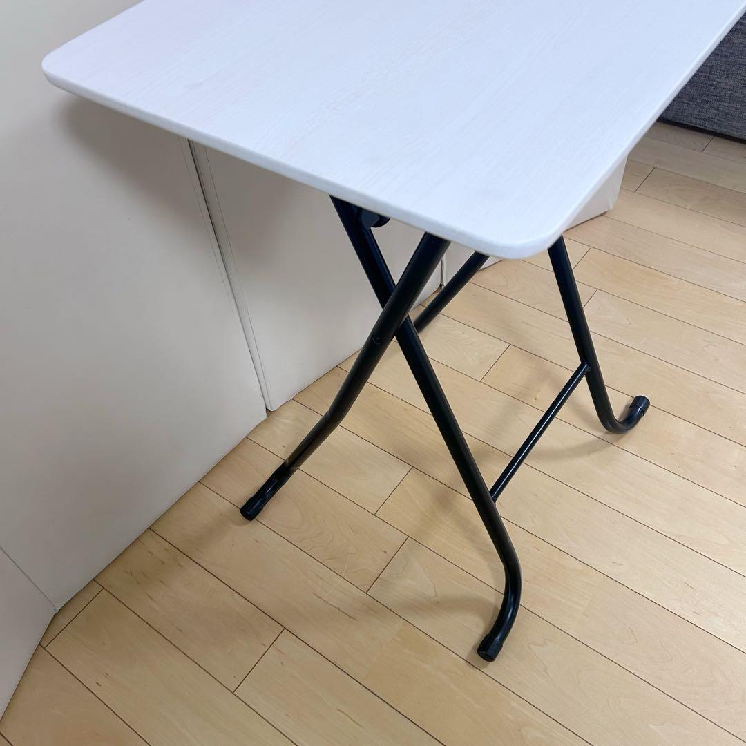 北欧　折りたたみテーブル　ホワイト　幅56 コーヒーテーブル　カフェテーブル