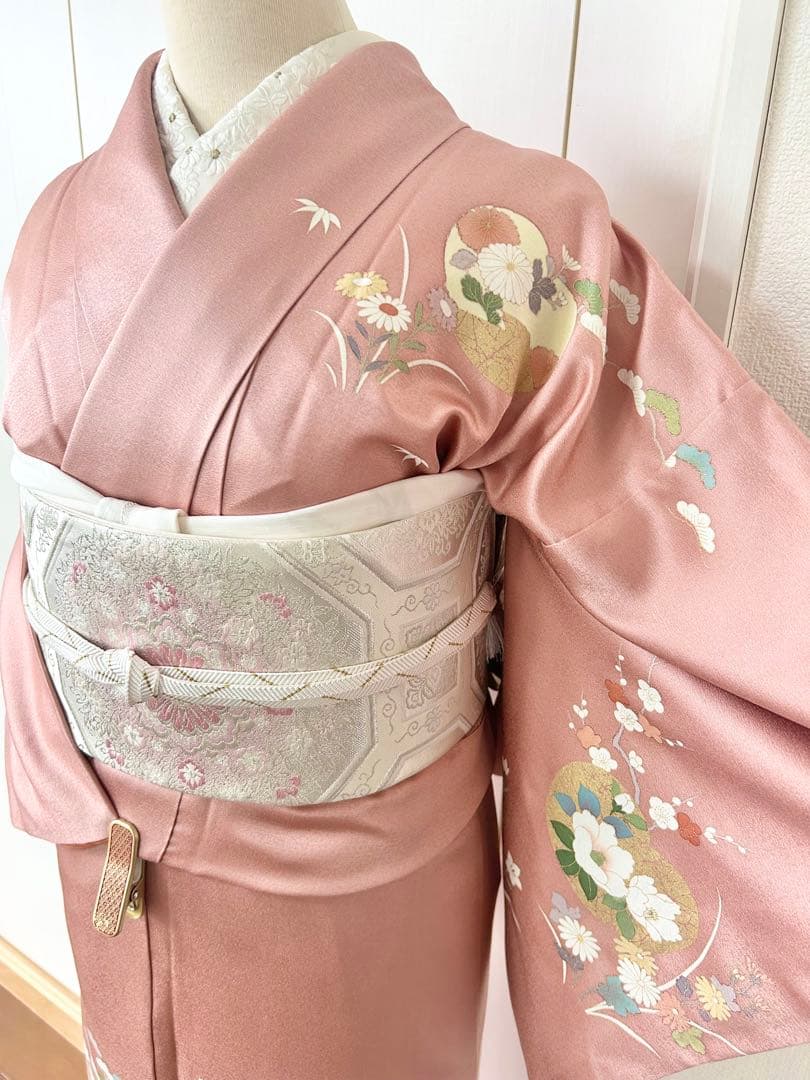 美品　正絹訪問着　フルセット4点　入学式　七五三　お宮参り　結婚式