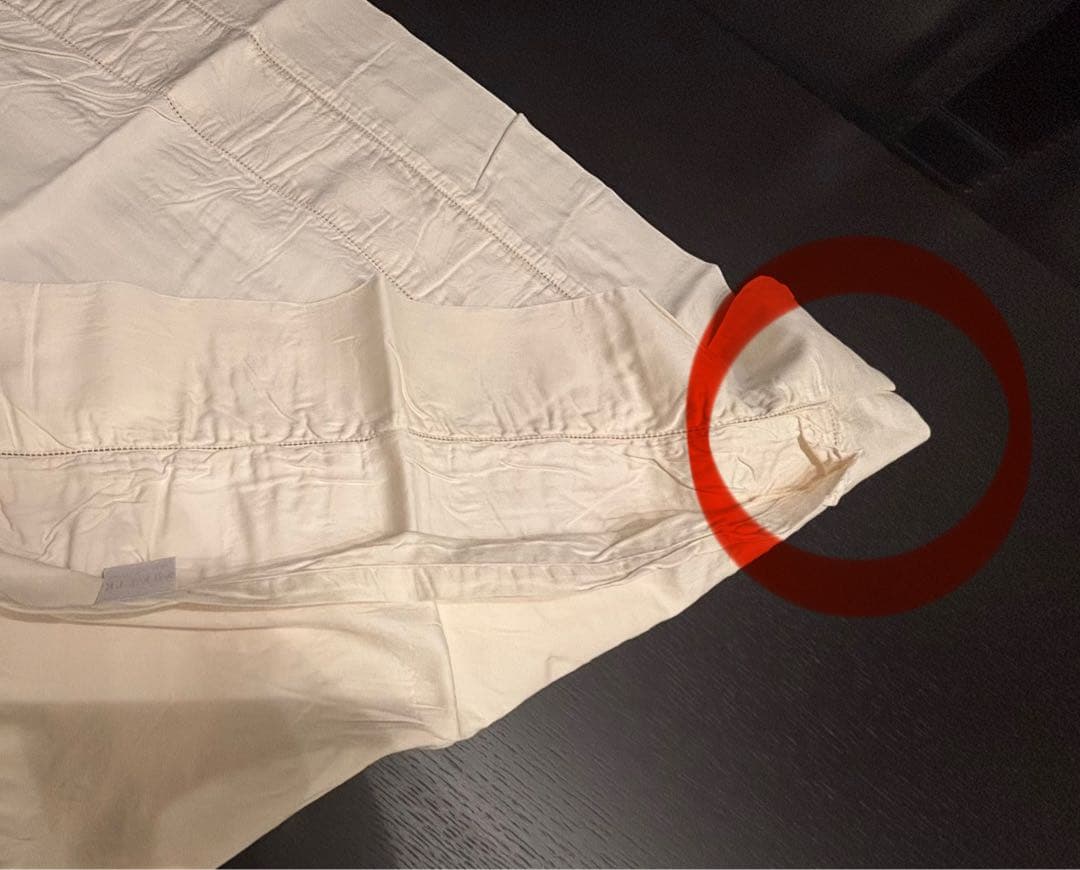 Frette フレッテ　ドゥべカバー／枕カバー2枚のセット、コットン100%