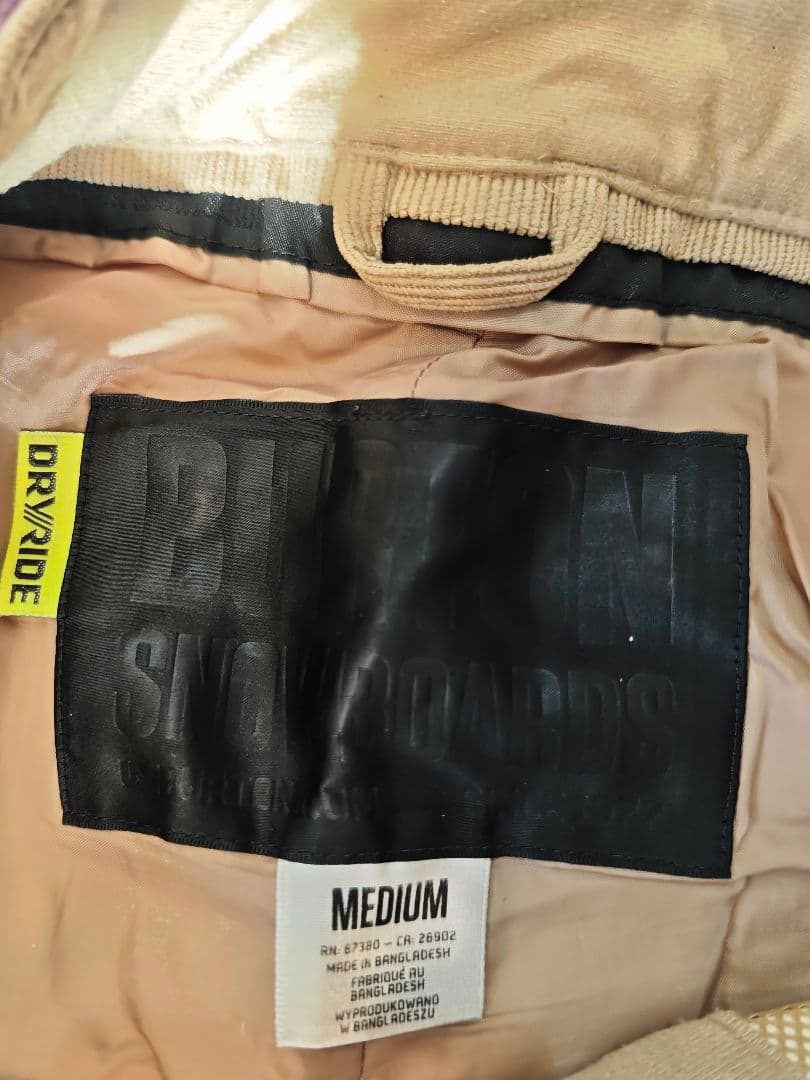 BURTON スノーボードパンツ M ベージュ