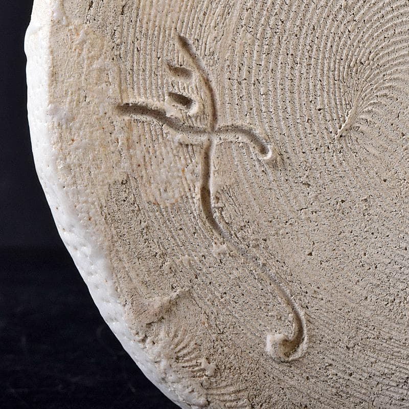 Gojyo人間国宝荒川豊蔵作　絵志野　水指　仕覆付　共箱　D　R8739B