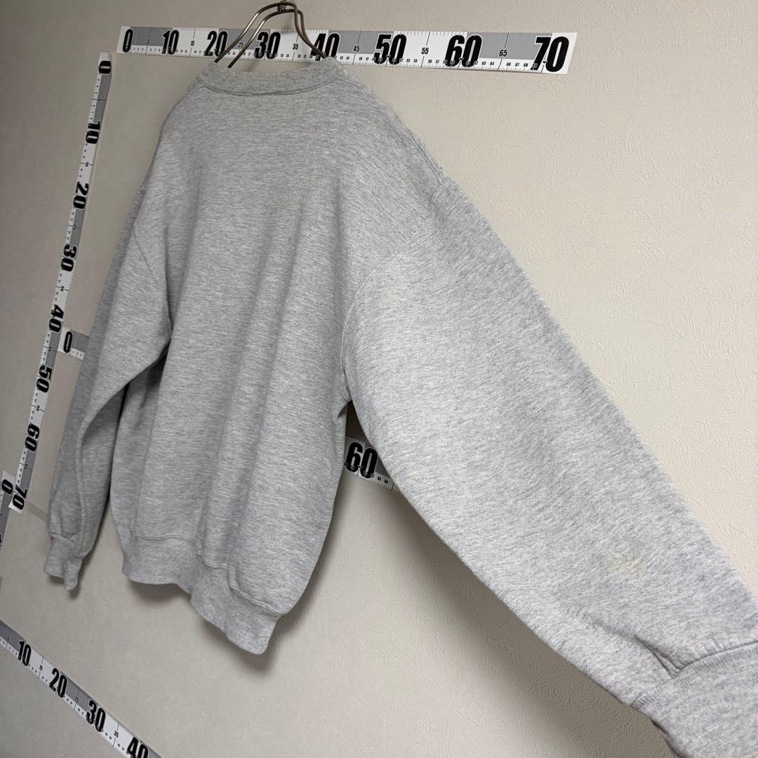 90s USA製 ラッセルアスレチック スウェット 無地 Vガゼット M グレー