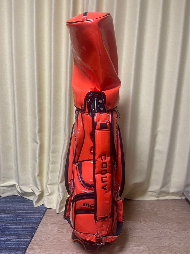 保冷ポケット付き MEGA ゴルフ ツアーモデル キャディバッグ 9型