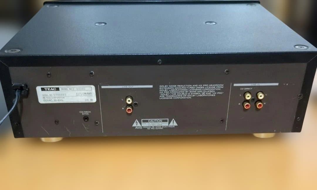 TEAC V6030S ブラック カセットデッキ