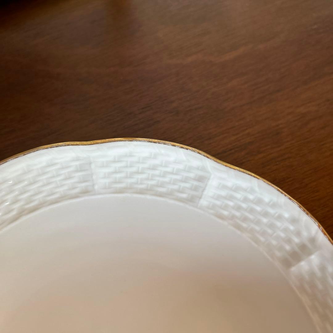 リチャードジノリ　ボンジョルノプルーンスーププレート　ベッキオホワイト　5枚