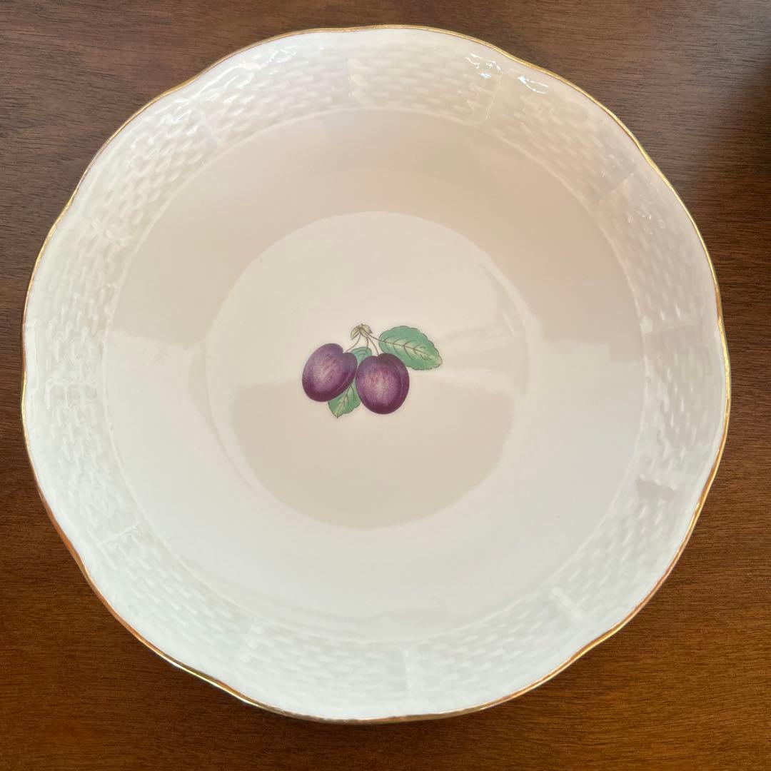 リチャードジノリ　ボンジョルノプルーンスーププレート　ベッキオホワイト　5枚