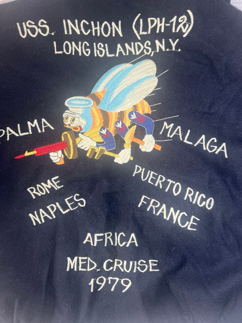 東洋エンタープライズ NAKATA バック 刺繍 ウールジャケット L