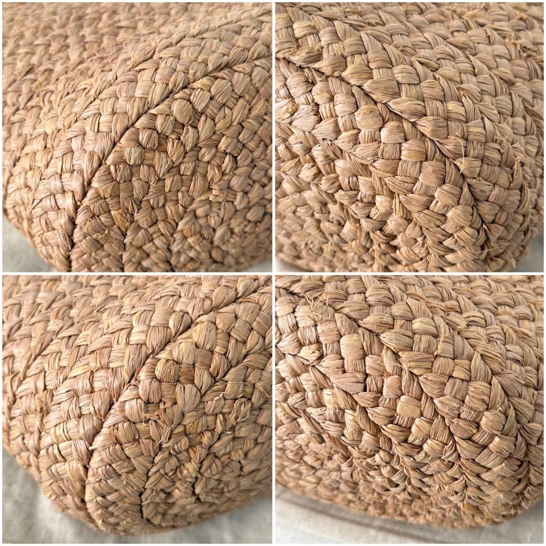 【極美品✨️】ヘレンカミンスキー ラフィア レザーハンドルトートバッグ Mサイズ