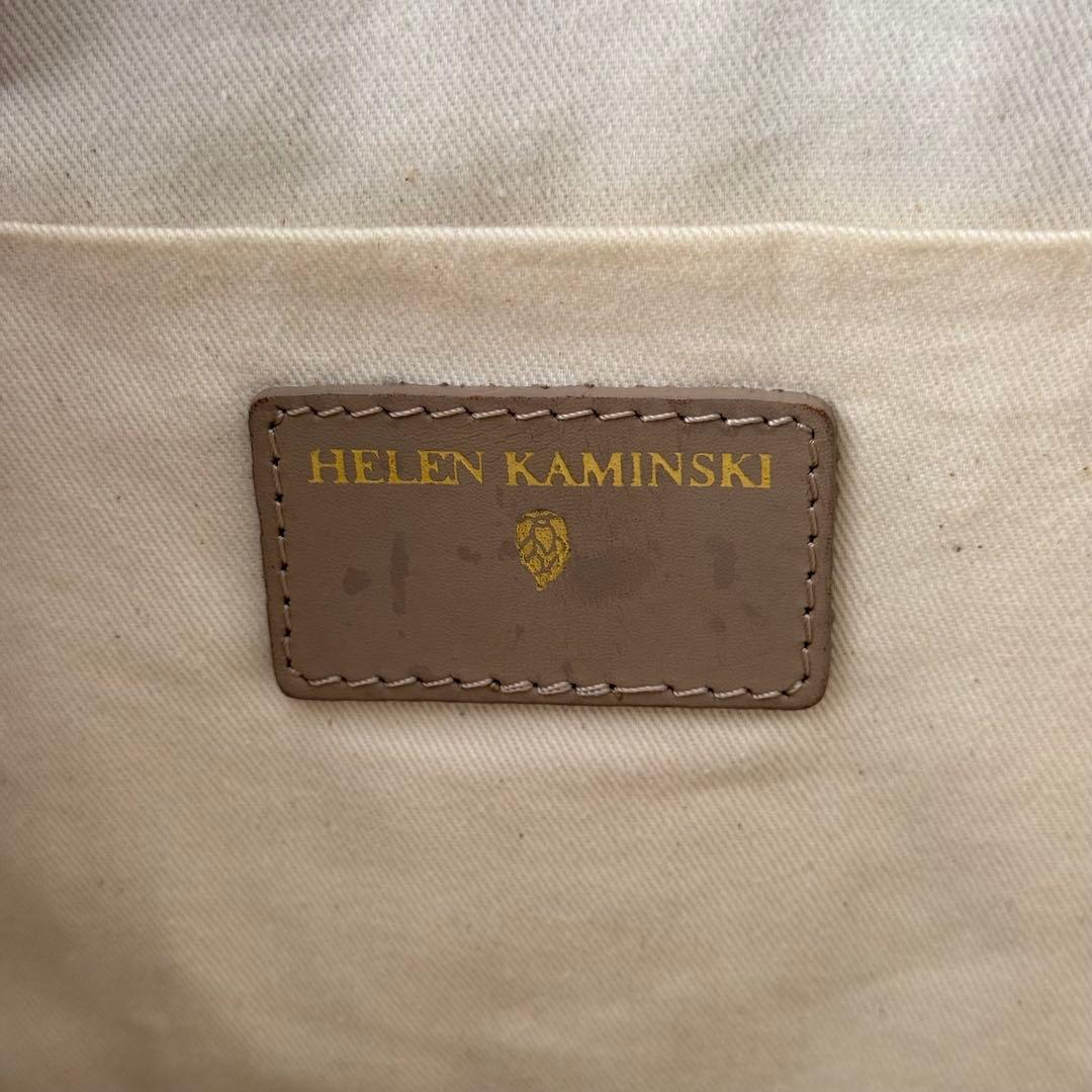 【極美品✨️】ヘレンカミンスキー ラフィア レザーハンドルトートバッグ Mサイズ