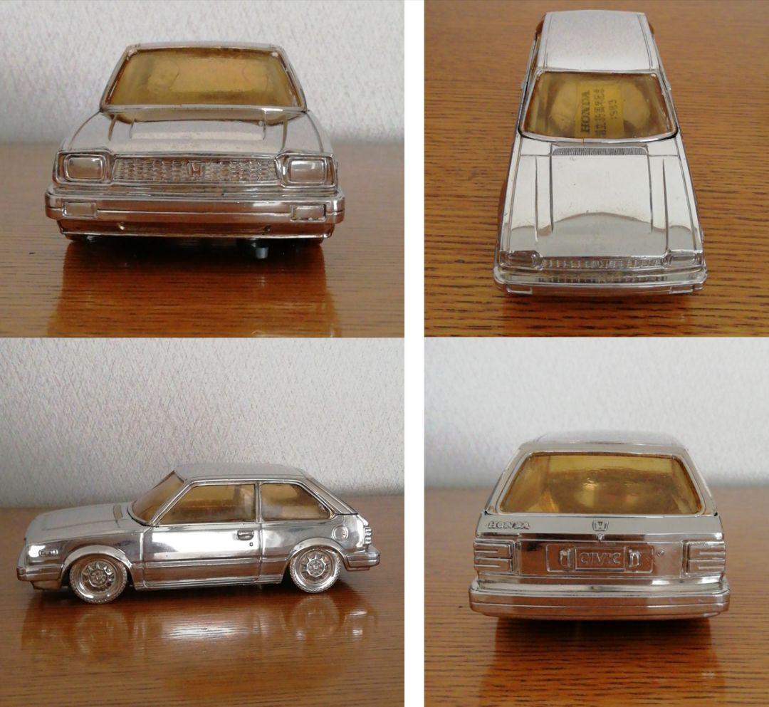 再値下げ（金属製）HONDA CIVIC 小物入れ（オルゴール付き）1983年製