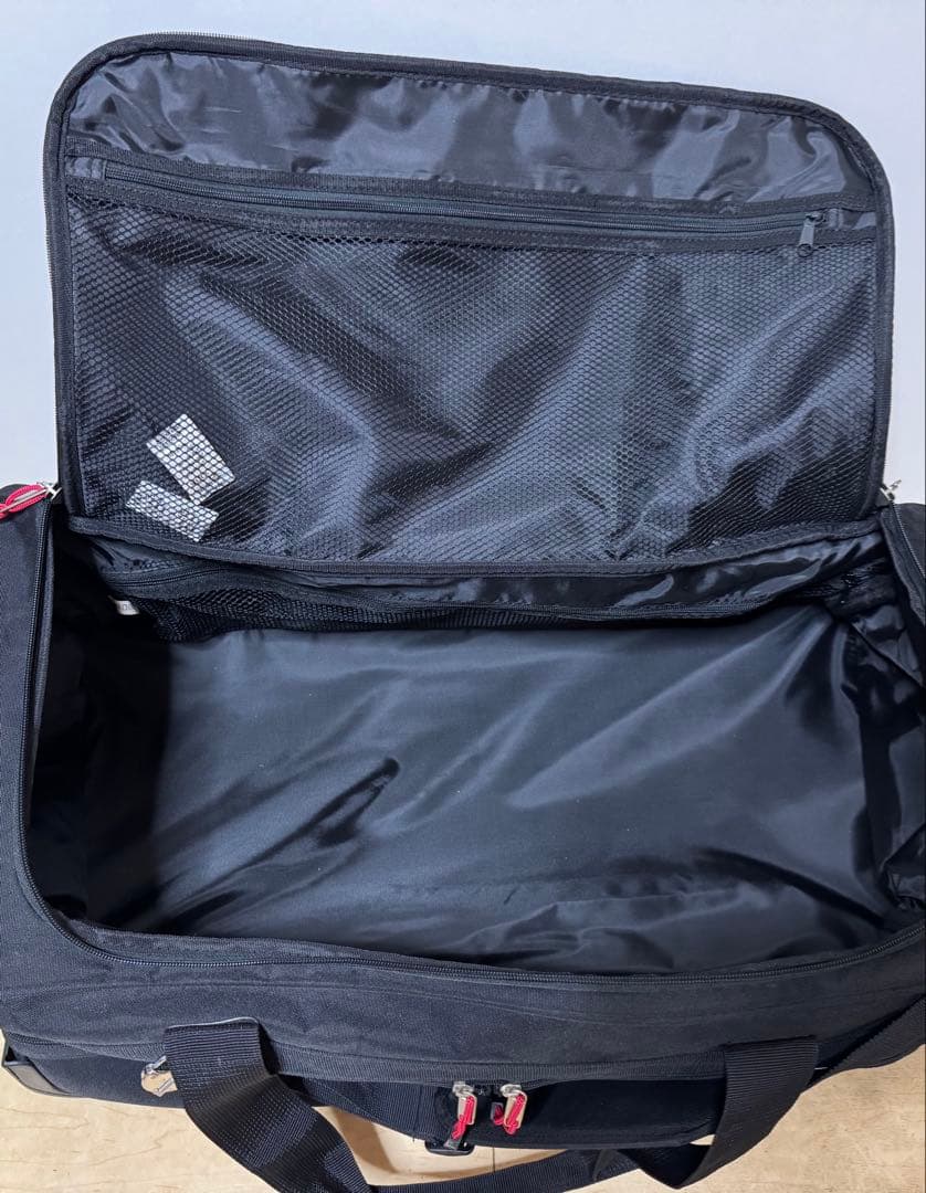 Colemanコールマンキャリー付き ボストンバッグ77L黒/赤 大容量　美品