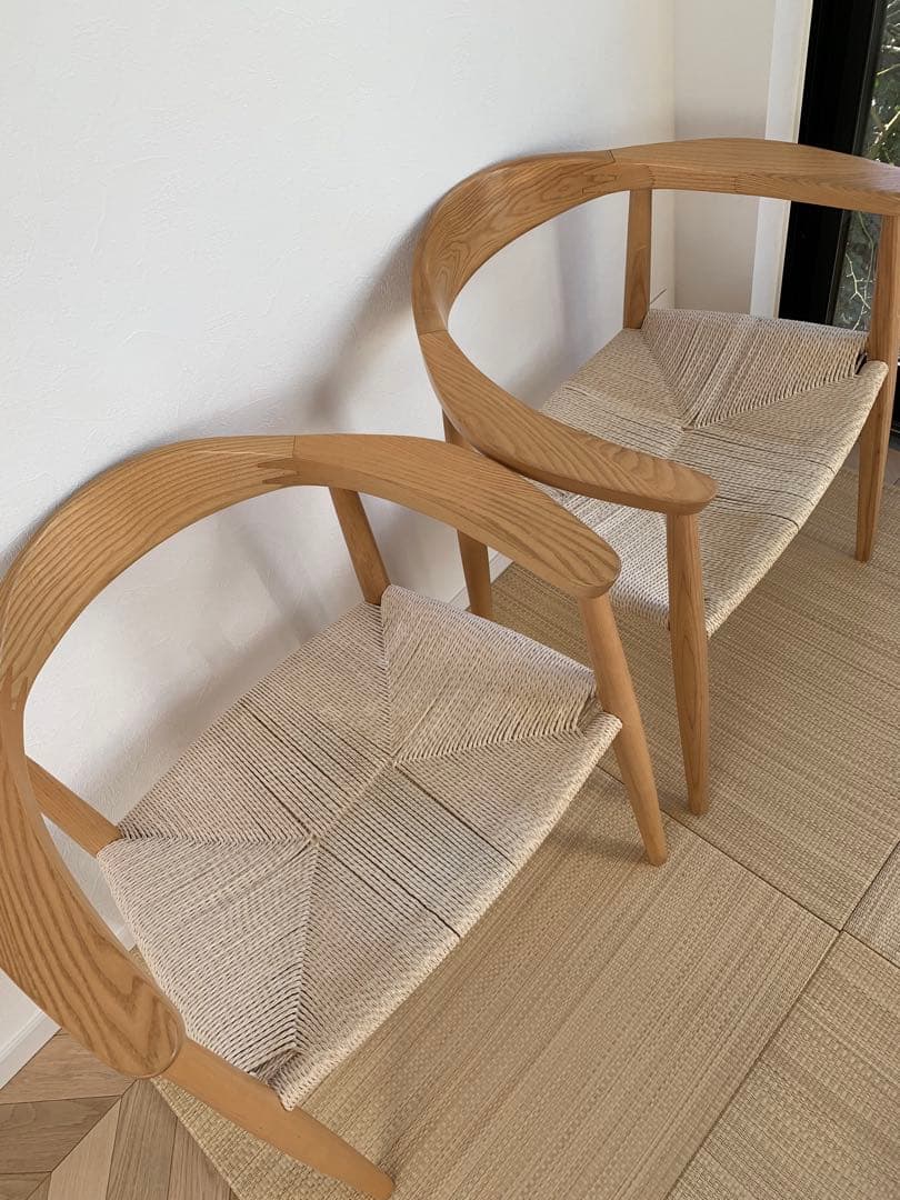 ハンスjヴェグナー ザチェア リプロダクト ダイニングチェア 2脚セット