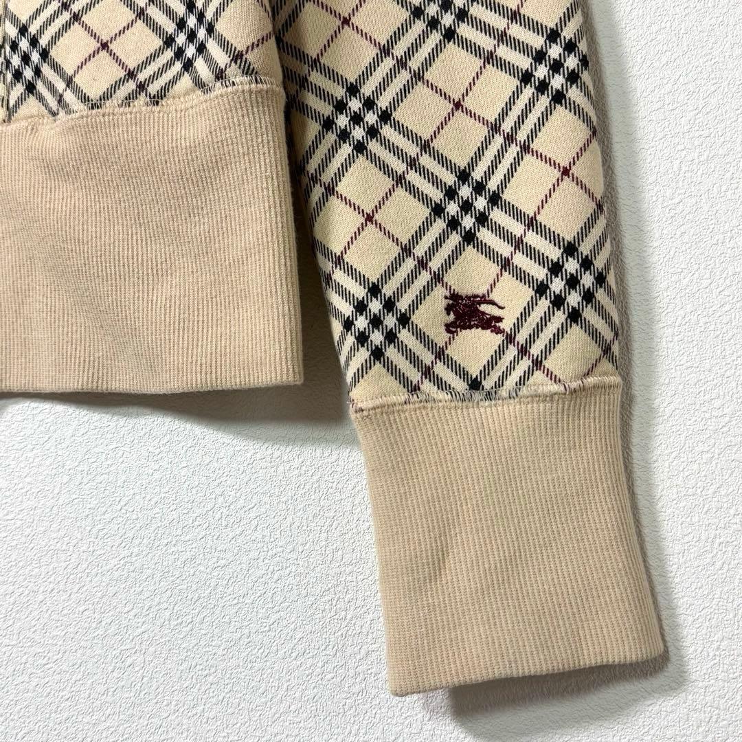 美品　BURBERRY バーバリー ブルーレーベル ジップアップ スウェット