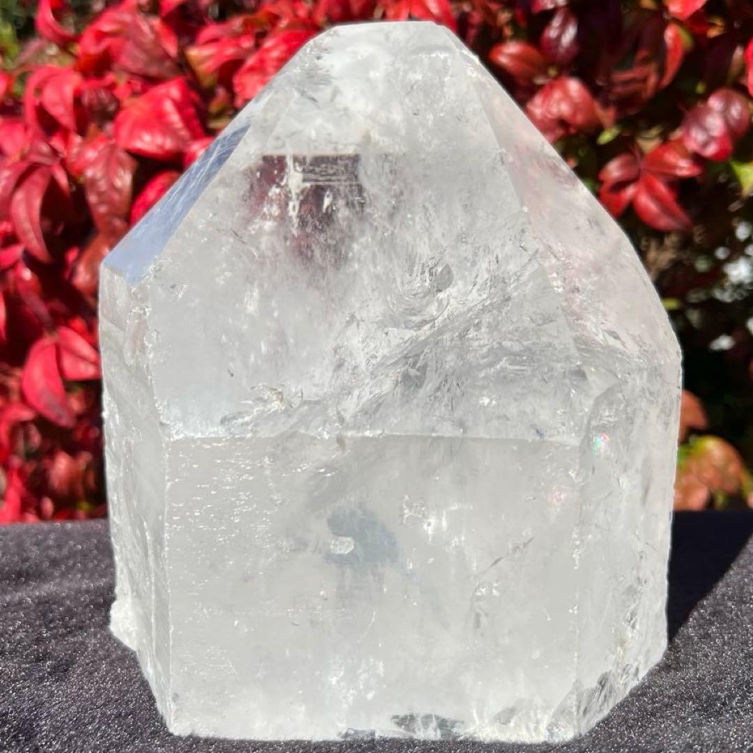 ✳️超破格‼️大迫力✨訳あり商品✨ハイクオリティ✨虹入り 水晶 六角柱 原石 天然石