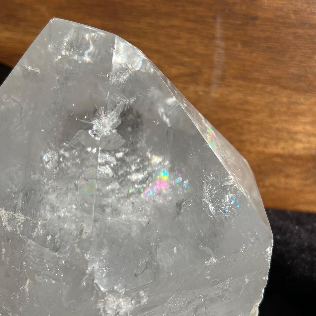 ✳️超破格‼️大迫力✨訳あり商品✨ハイクオリティ✨虹入り 水晶 六角柱 原石 天然石