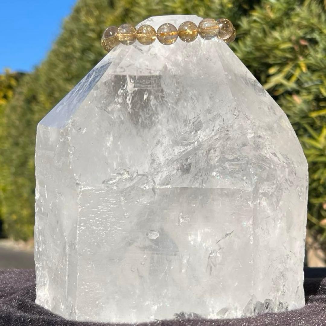 ✳️超破格‼️大迫力✨訳あり商品✨ハイクオリティ✨虹入り 水晶 六角柱 原石 天然石