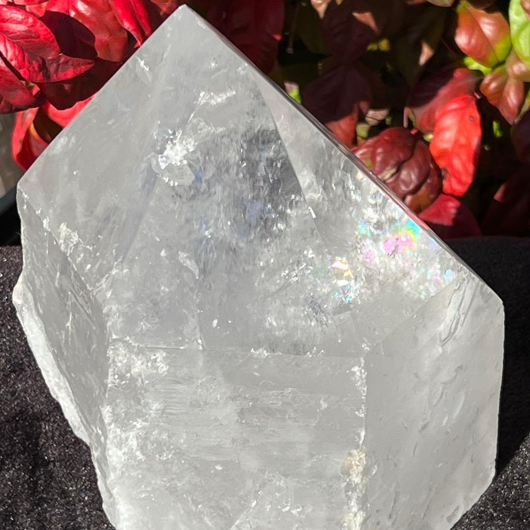 ✳️超破格‼️大迫力✨訳あり商品✨ハイクオリティ✨虹入り 水晶 六角柱 原石 天然石