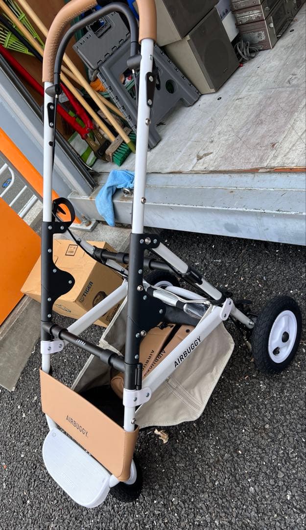 AIRBUGGY ペット用カート ホワイト・ベージュ