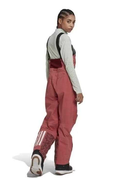 アディダス　ビブパンツ　ゴアテックス　ピンク系　レディースXL