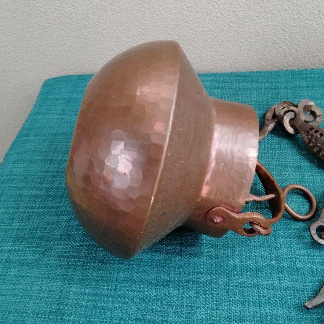 銅製品　打ち出し　と　鎖