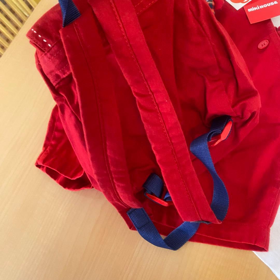 希少　新品タグ付き　ミキハウス立体クマリュックオーバーオールブラウスまとめセット